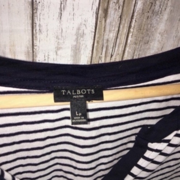 Talbots Striped Sleeveless Blouse - Picture 4 of 4